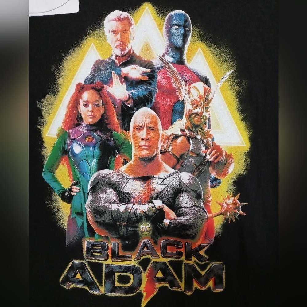 Black Adam Movie Graphic print Short Sleeve T Shirt Large